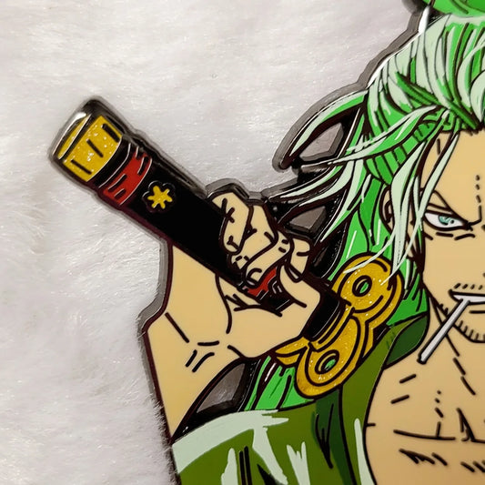 Striking Swordsman Hard Enamel Pin