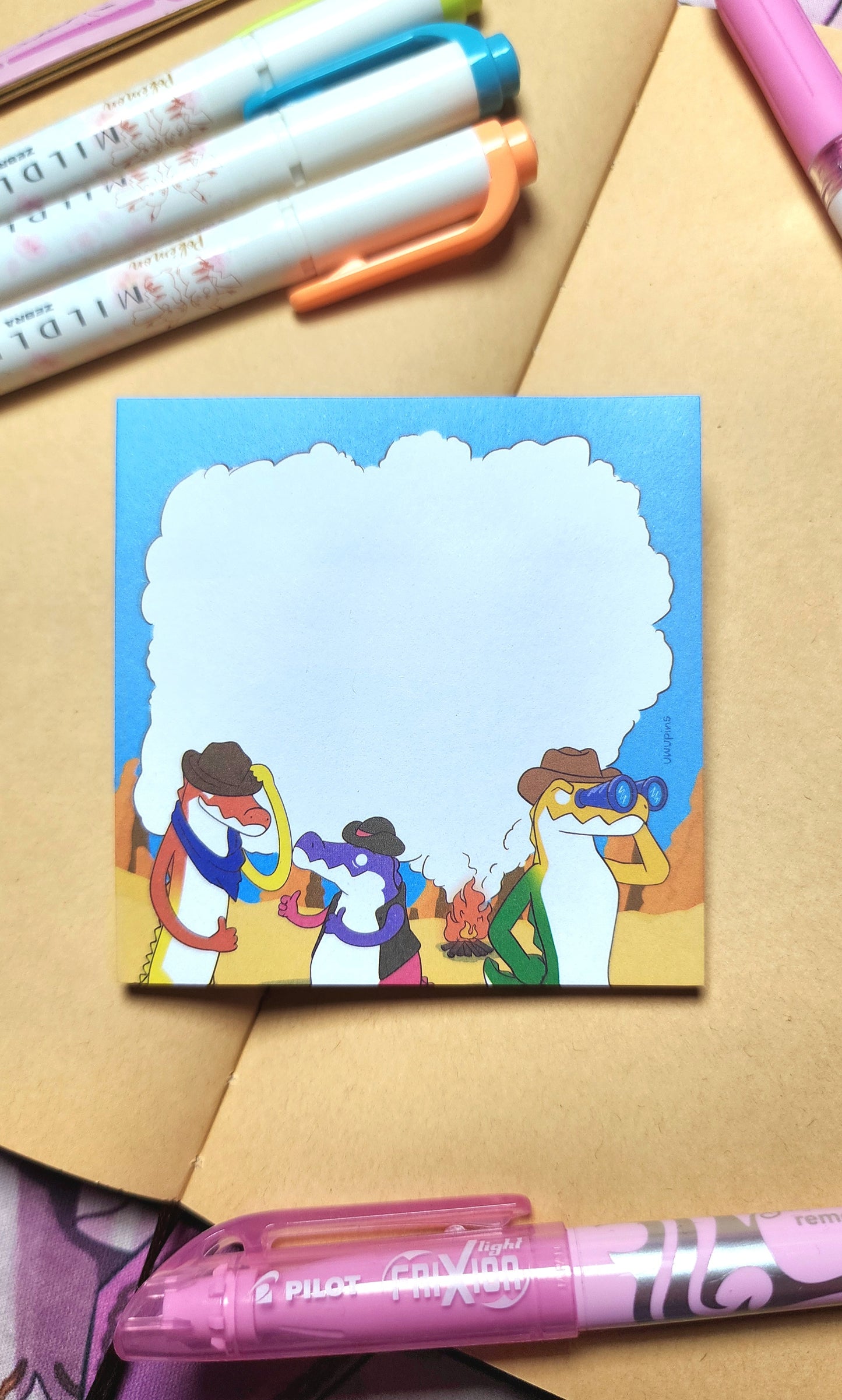 Crocodile Sticky Notes