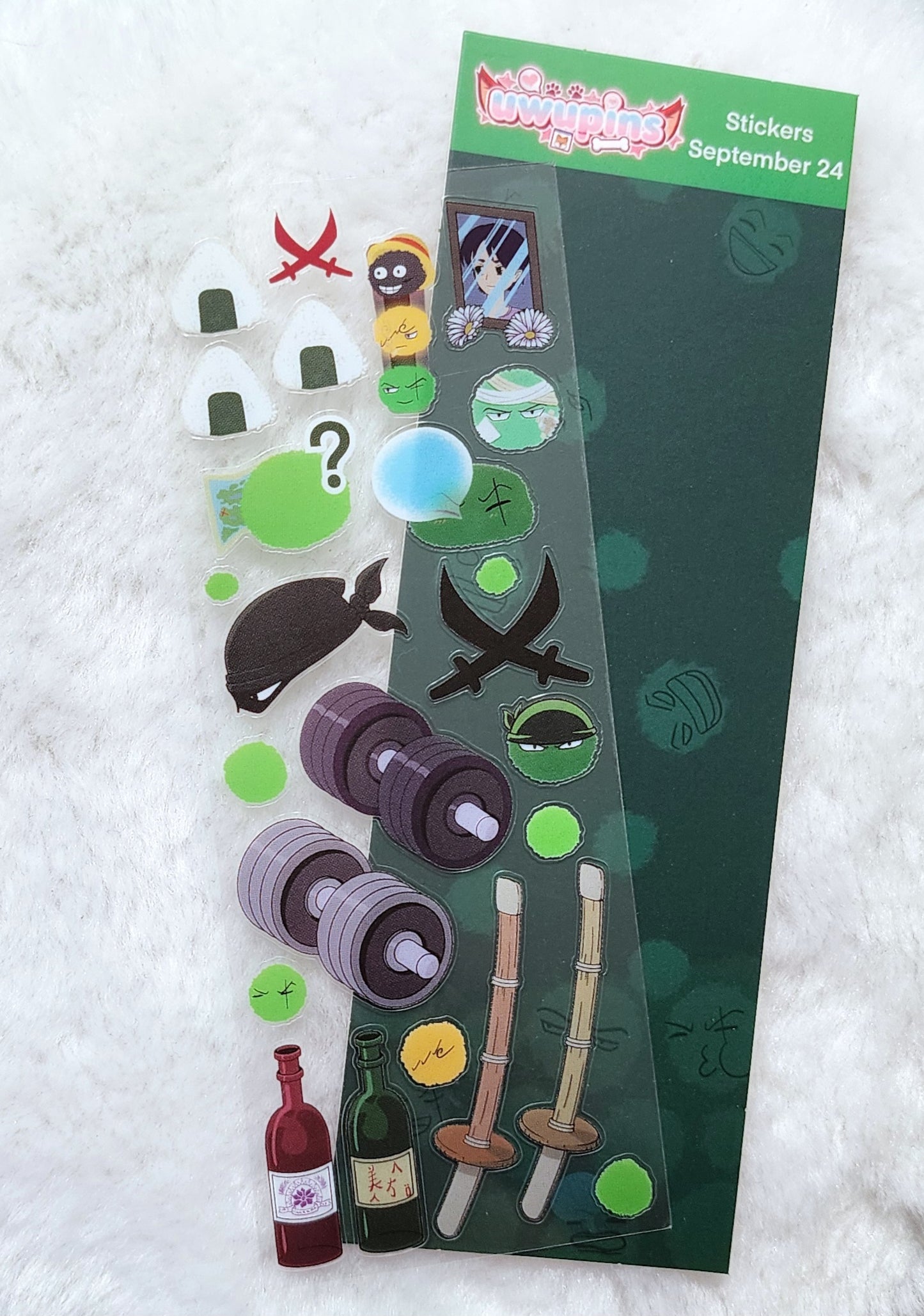 Moss sticker sheet