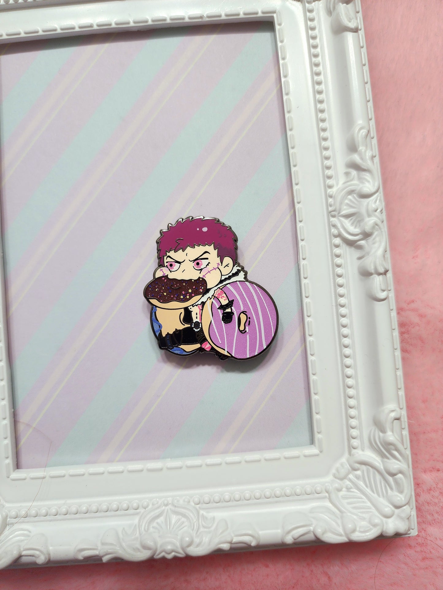 Donut thief Soft enamel pin