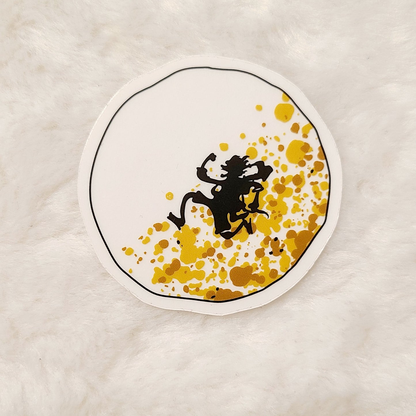 Moon Transparent Sticker p4p Vinyl Sticker