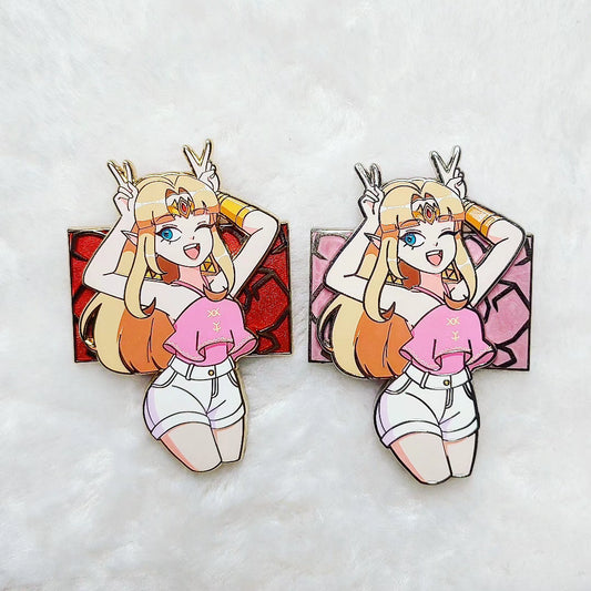 Modern Princess Hard Enamel Pin on Pin