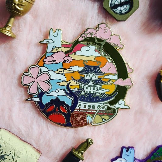 Flower Arc Hard Enamel Pin