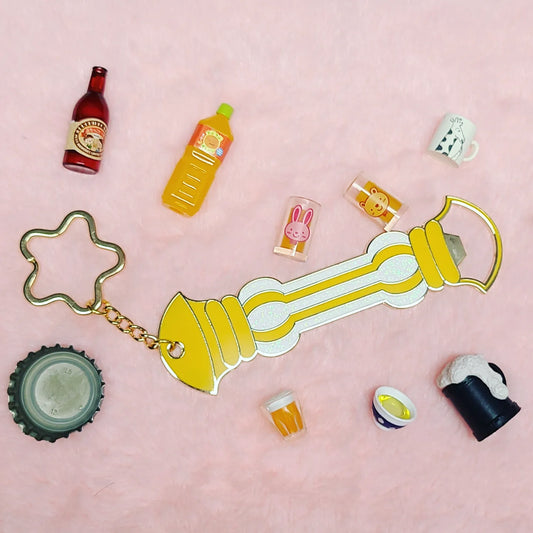 Bottle Opener Hard Enamel Keychain