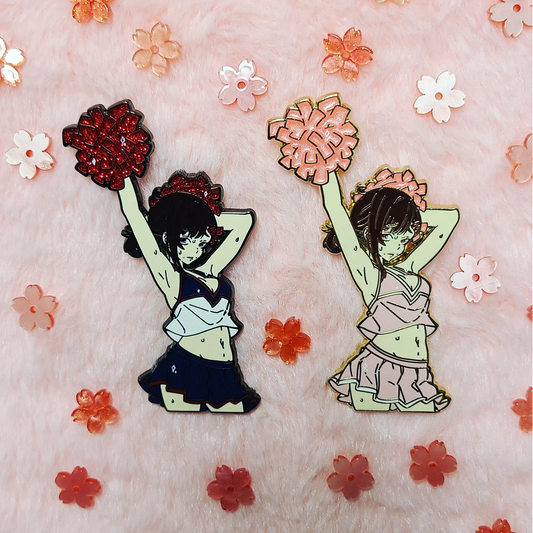 Shy Cheerleader Hard Enamel Pin