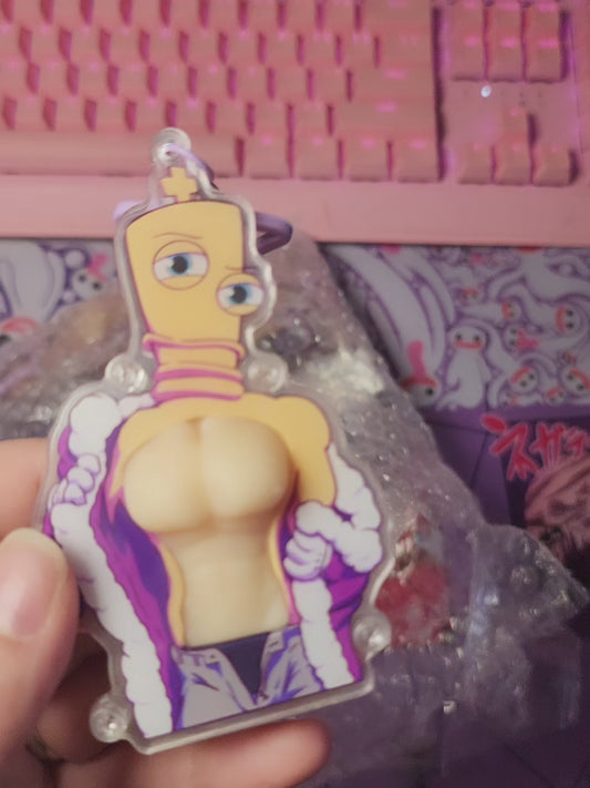 Peak male form squish acrylic keychain (pre-order)