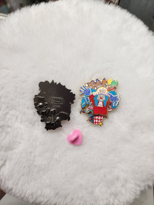 Clown in the box Hard Enamel spring pin