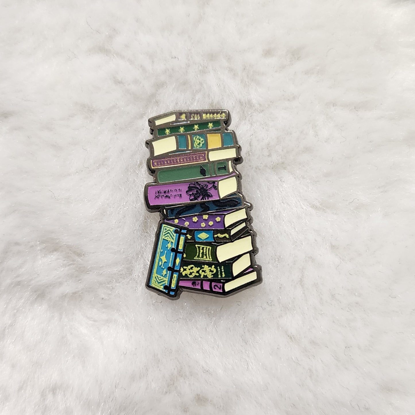 Bookworm Filler Enamel Pins