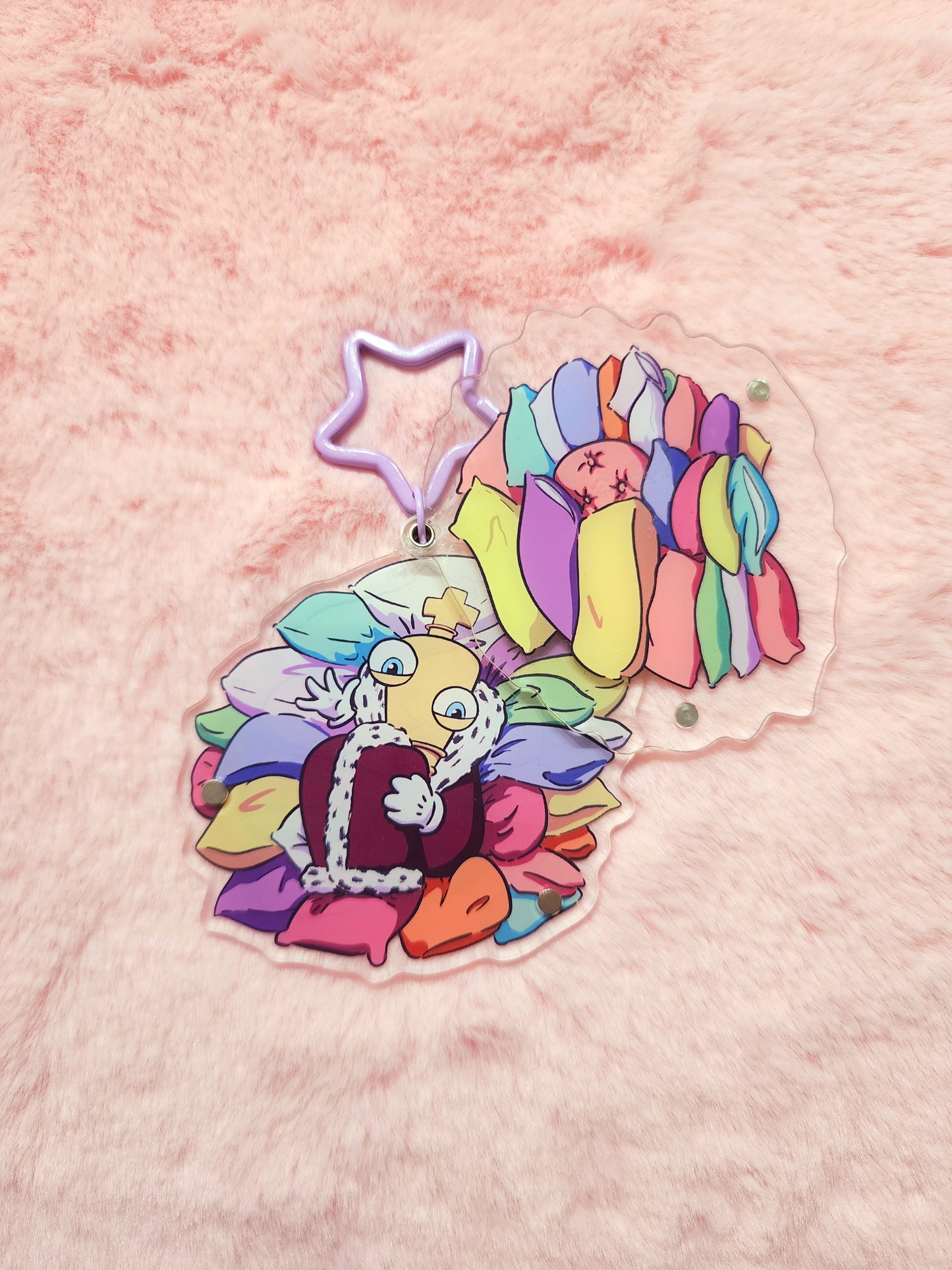 Pillowfort acrylic keychain