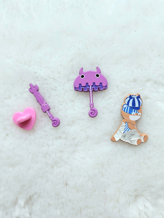 Umbrella and Bear pin set