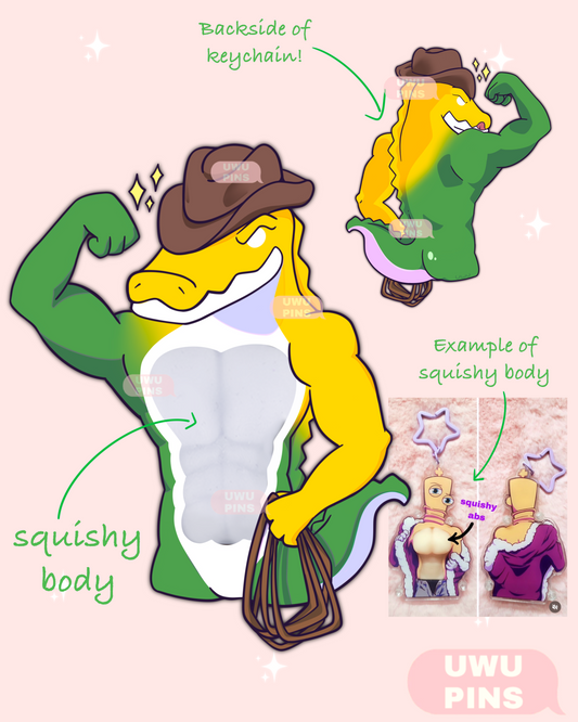 Gummigoon squish acrylic keychain (pre-order)