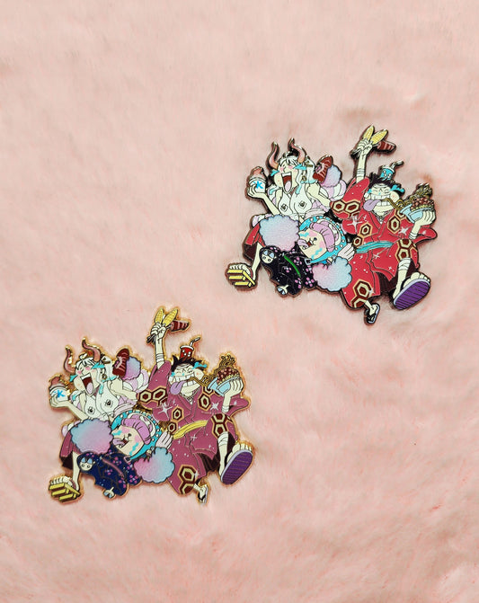 p4p end of war festival enamel pin
