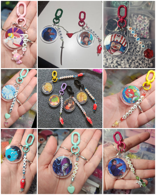 custom trading card game keychains