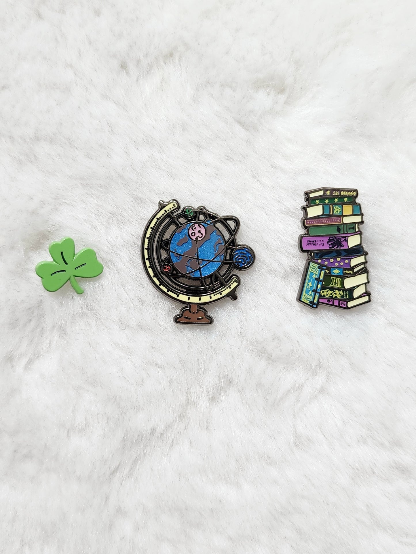 Bookworm Filler Enamel Pins
