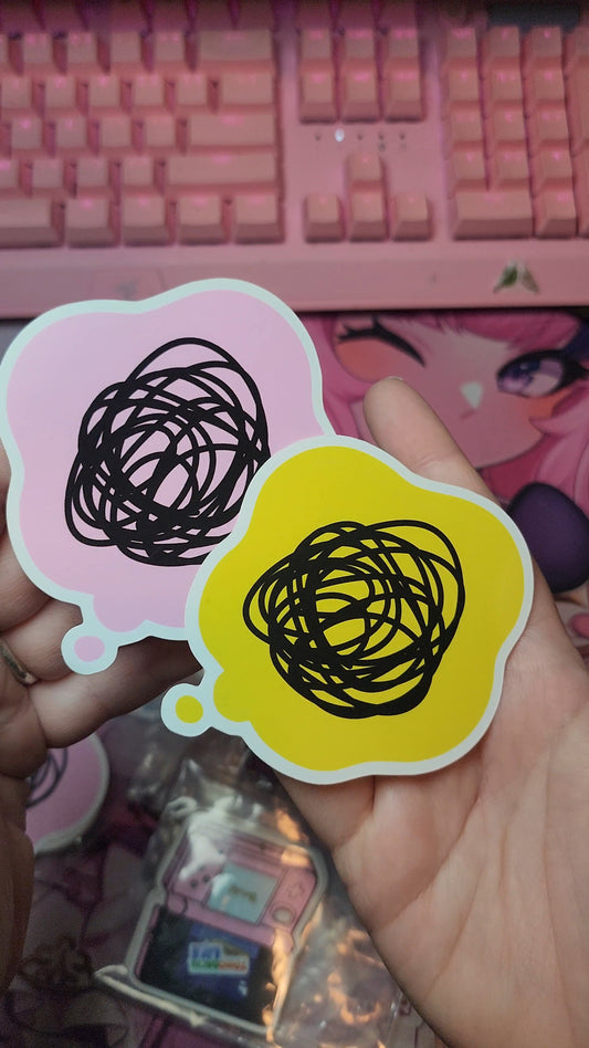 thinking bubble Sticker Vinyl