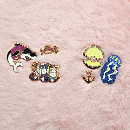 [Discord] Mermaid hime Filler Enamel Pins