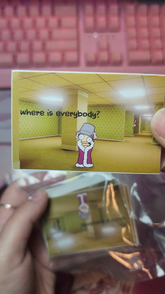 lost in the backrooms Sticker Vinyl
