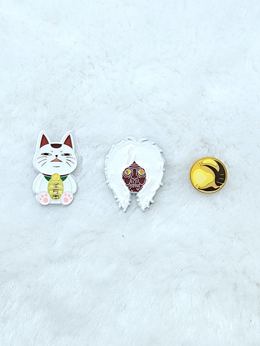 [Discord] Cat Granny and Nuts Enamel Pin