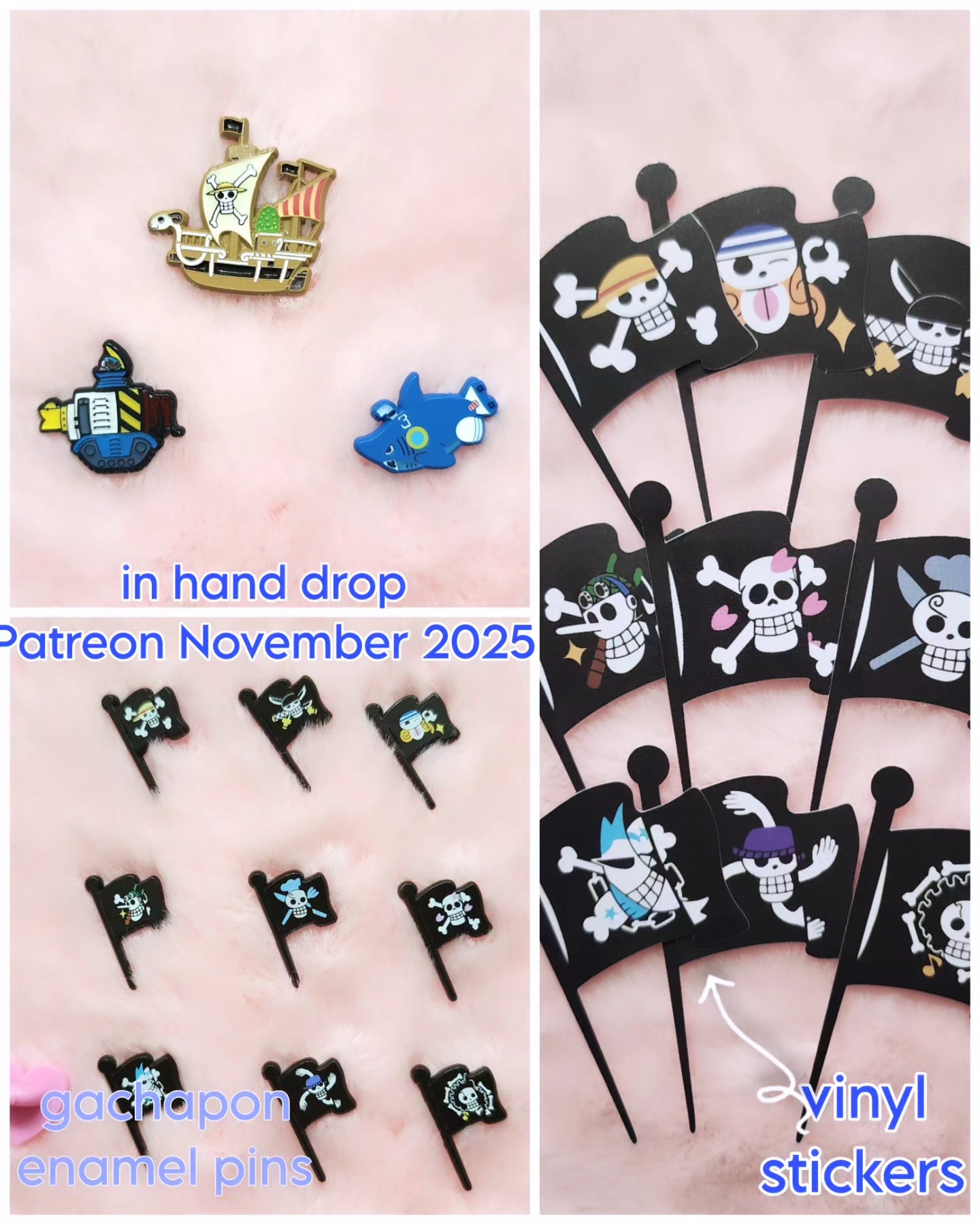 [patreon] Ships and flags Filler Enamel Pins