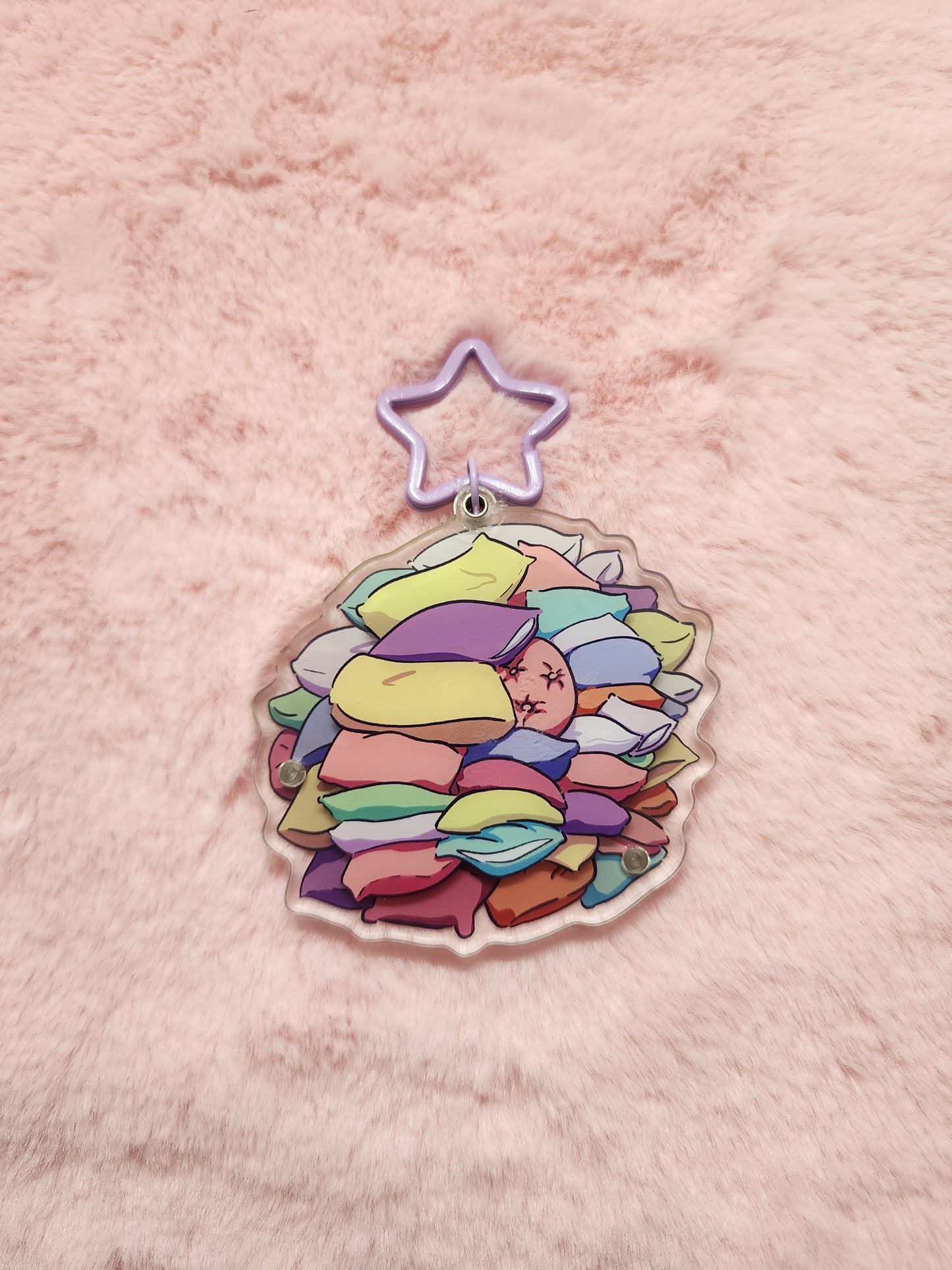 Pillowfort acrylic keychain