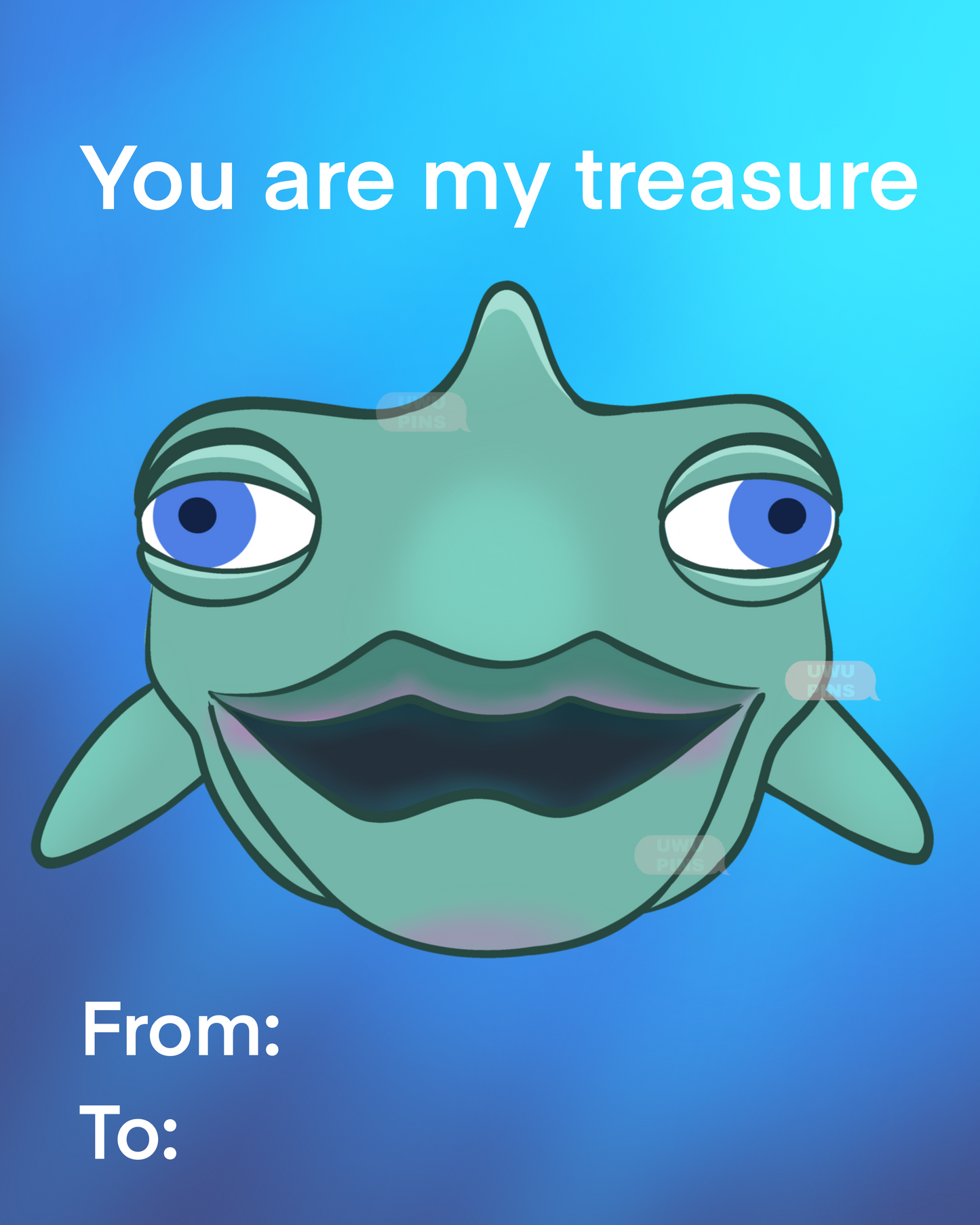 v-day print postcard