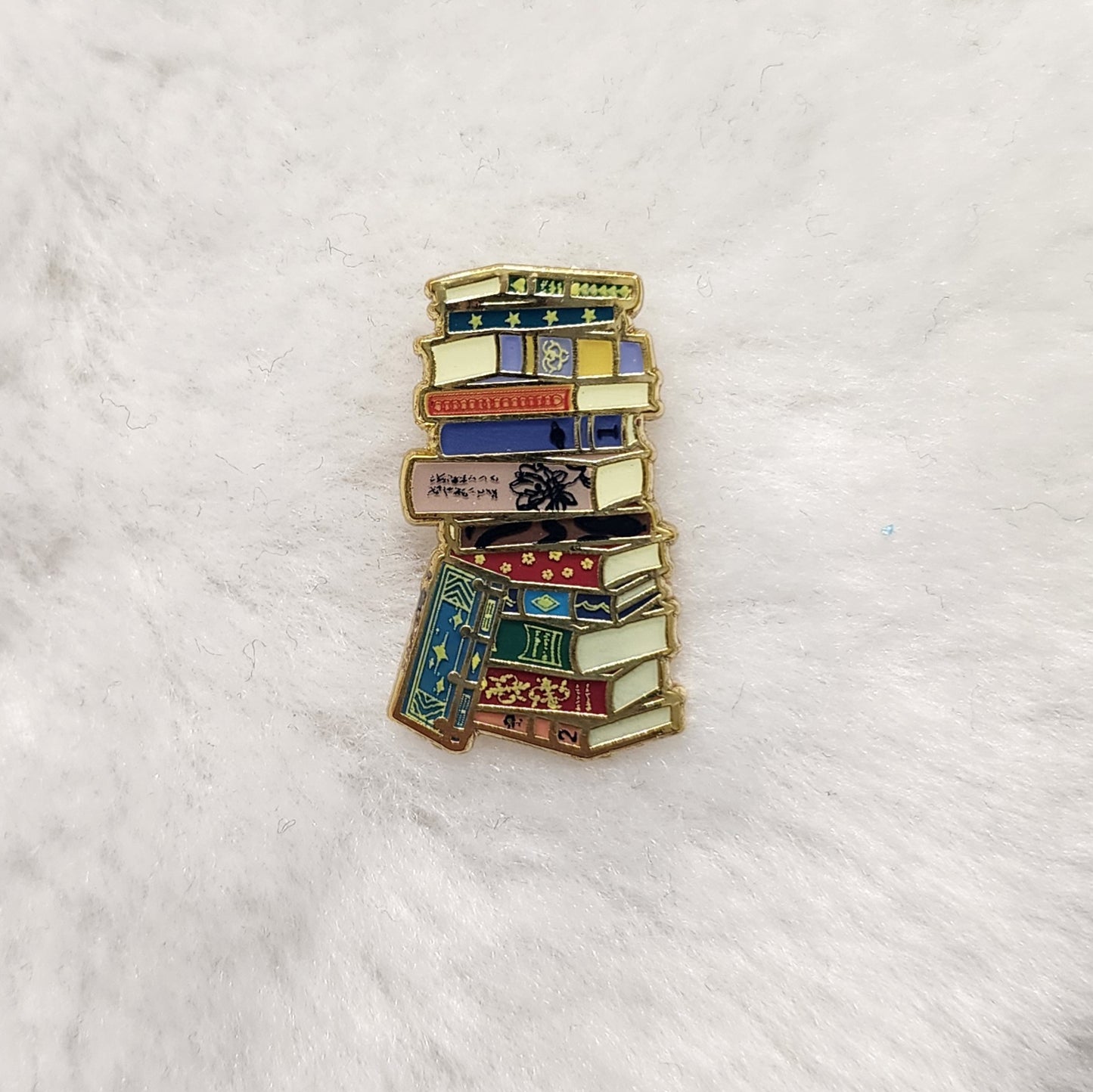 Bookworm Filler Enamel Pins