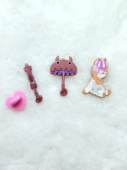 [Discord] Umbrella and Bear pin set