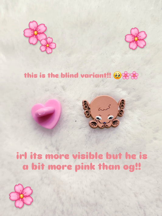 racoon from above soft enamel pin