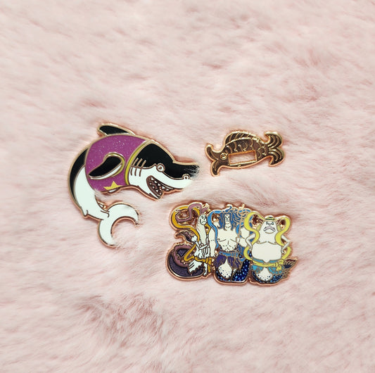 [Discord] Mermaid hime Filler Enamel Pins