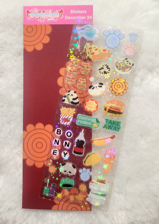 Foodie Sticker sheet