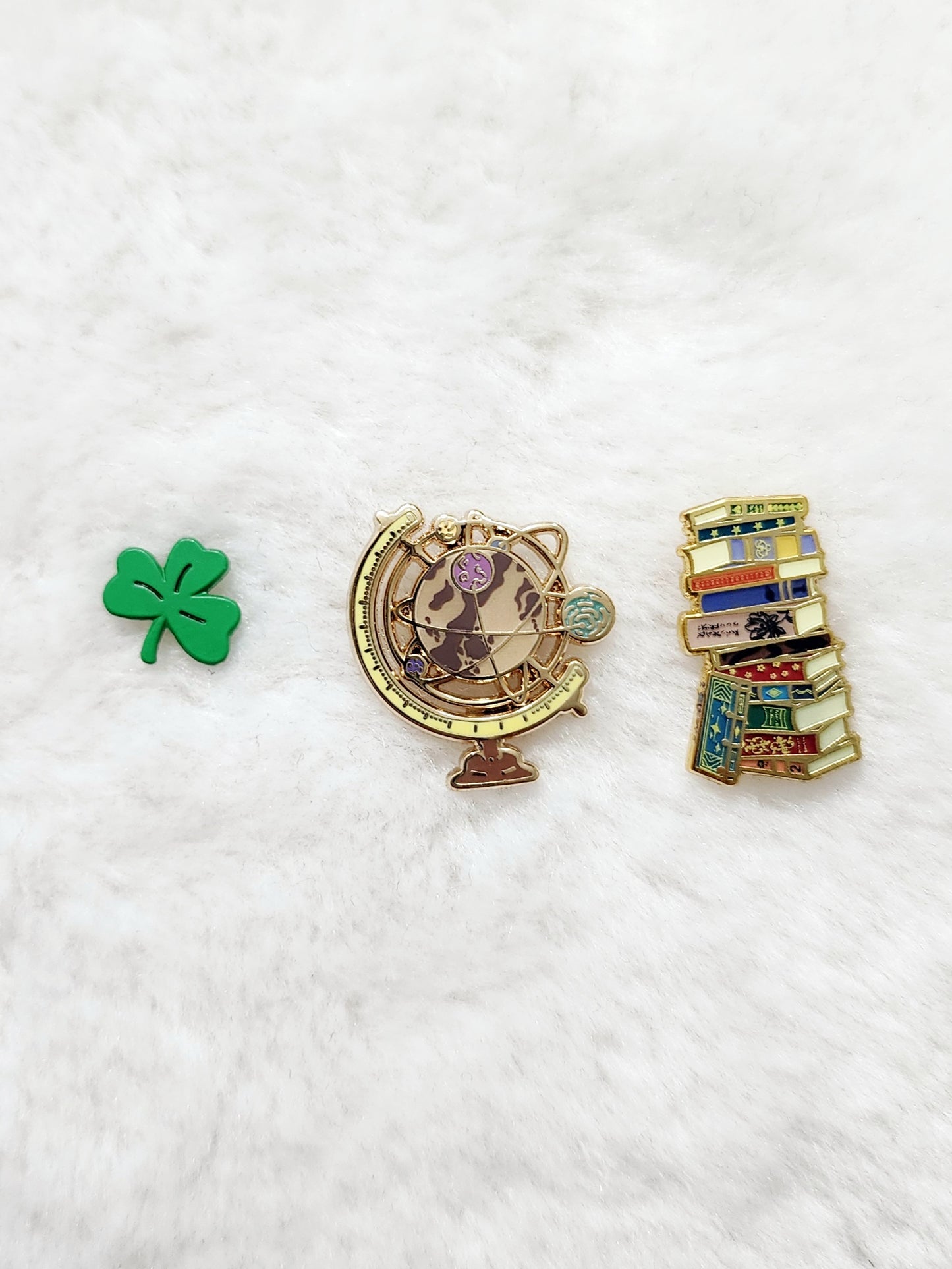 Bookworm Filler Enamel Pins