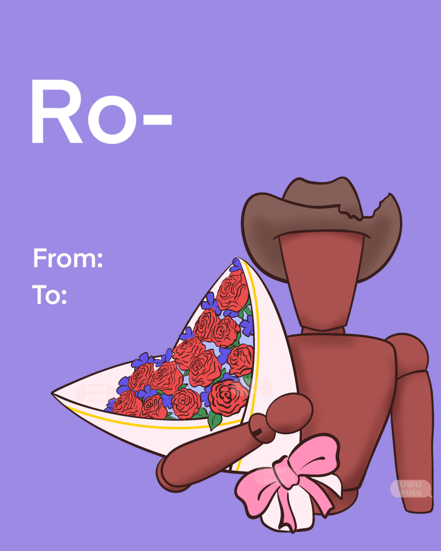 v-day print postcard