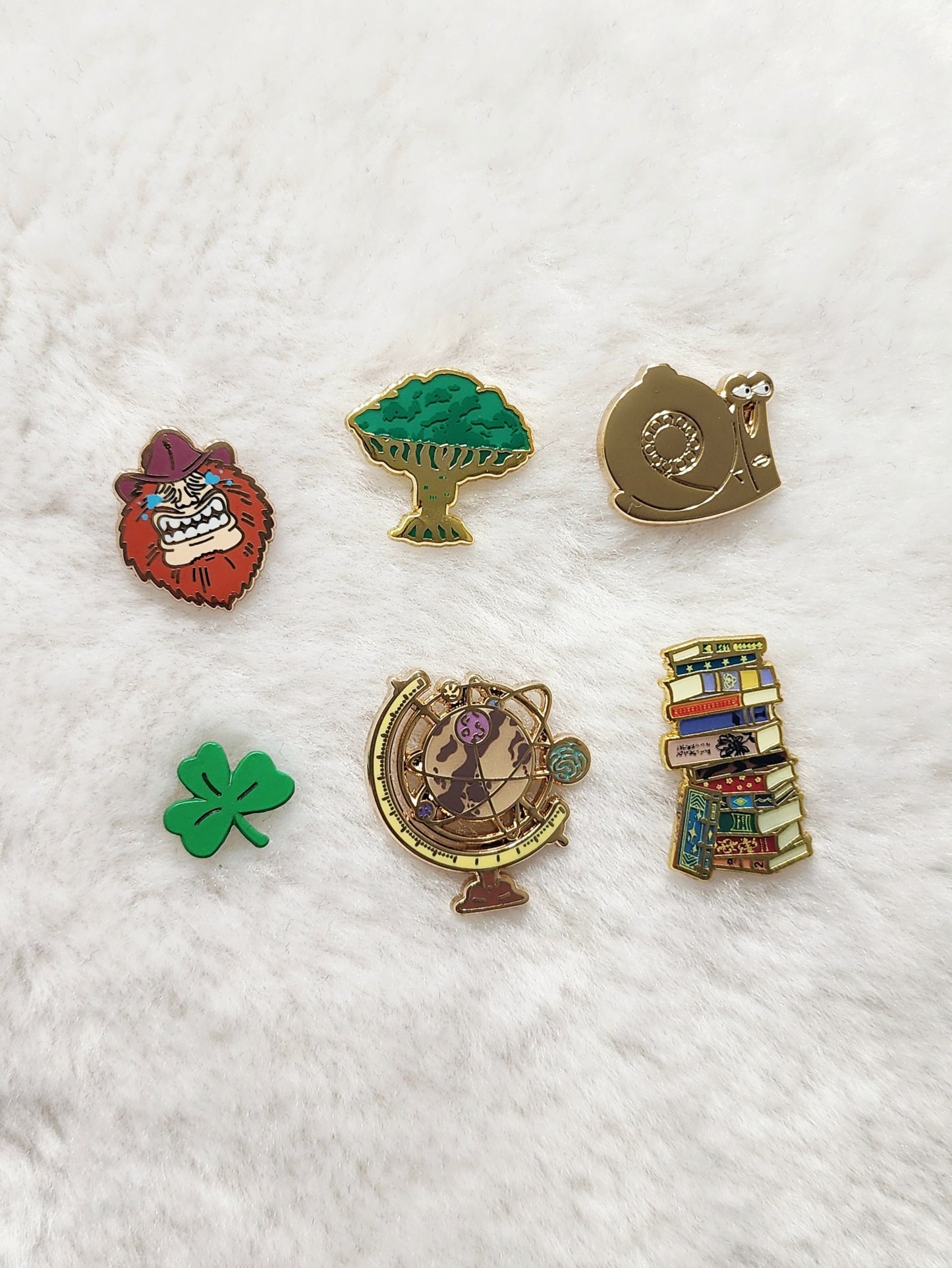 Bookworm Filler Enamel Pins