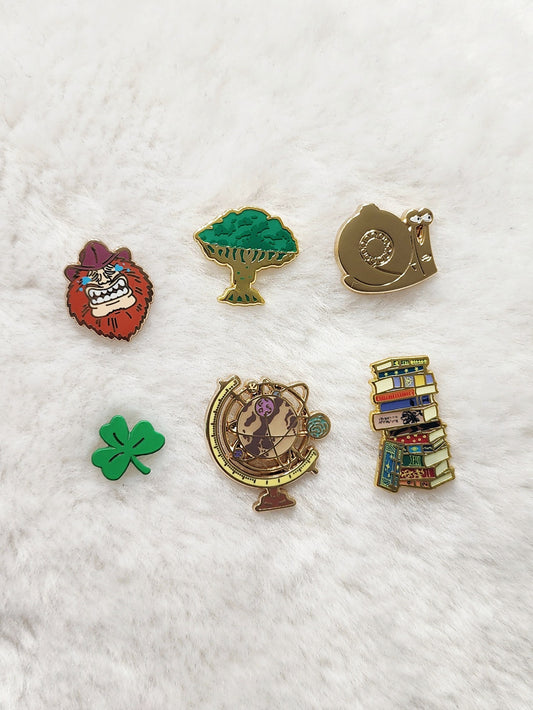 Bookworm Filler Enamel Pins