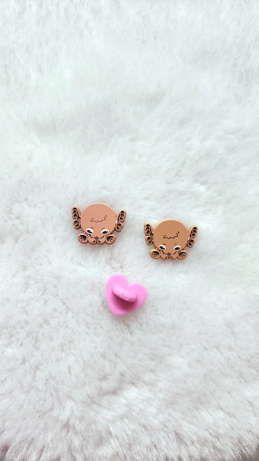 racoon from above soft enamel pin