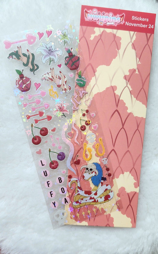 Snake queen Sticker sheet