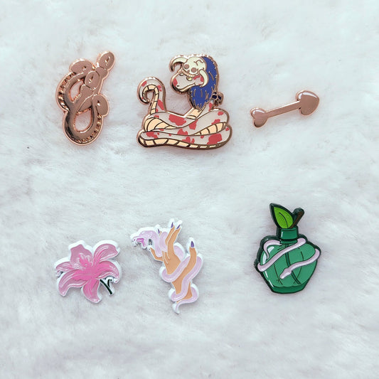 [Discord] Snake queen Filler Enamel Pins