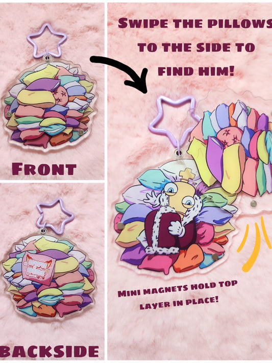 Pillowfort acrylic keychain