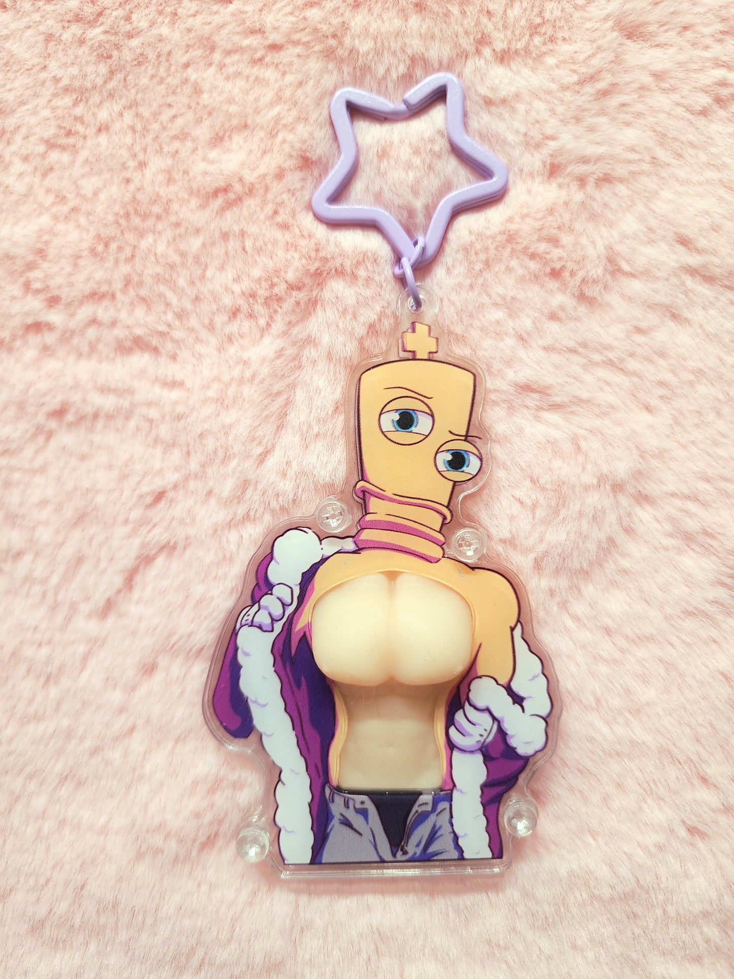Peak male form squish acrylic keychain (pre-order)