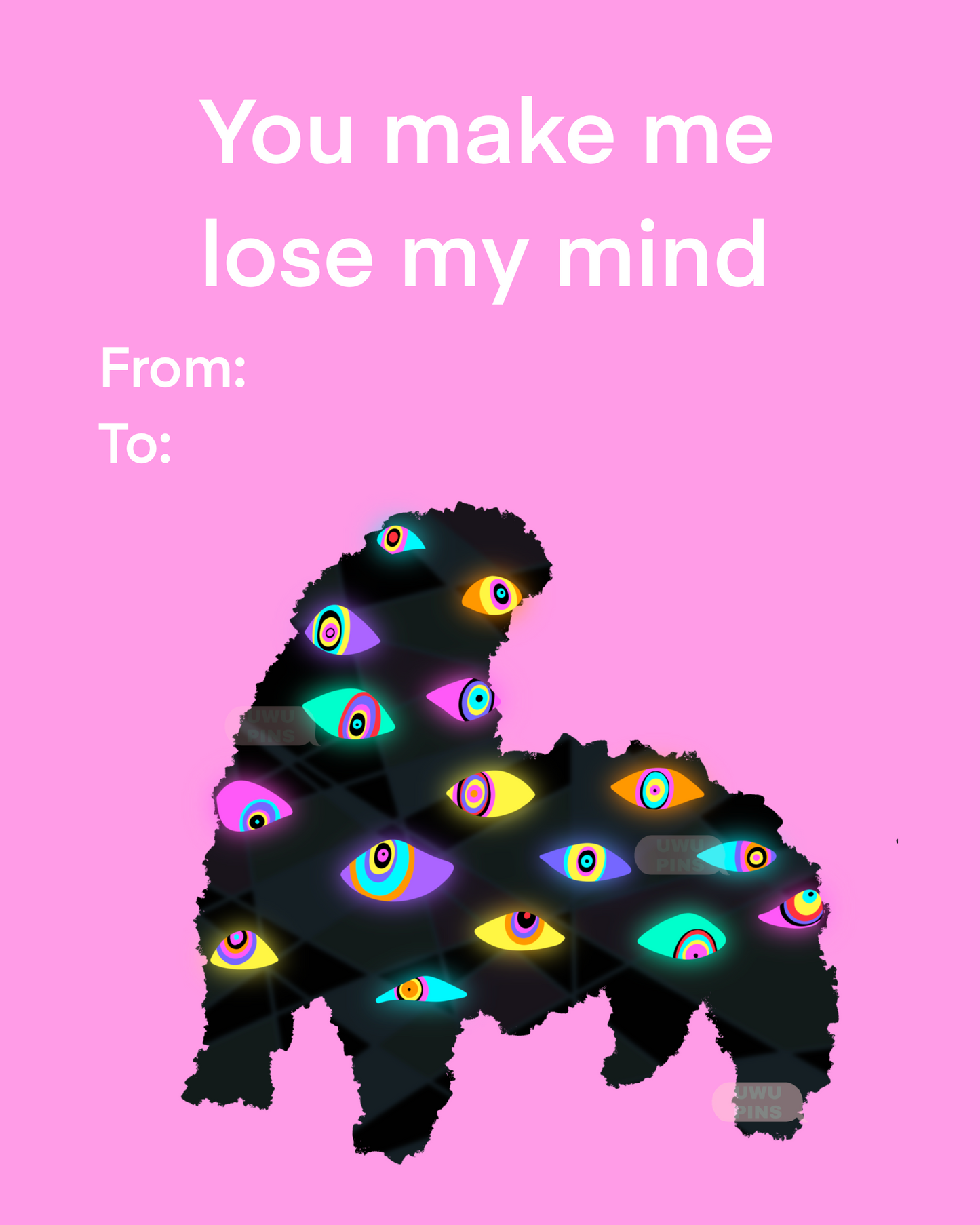 v-day print postcard