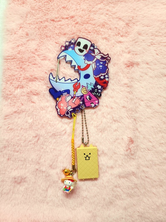 bubble carabiner acrylic keychain