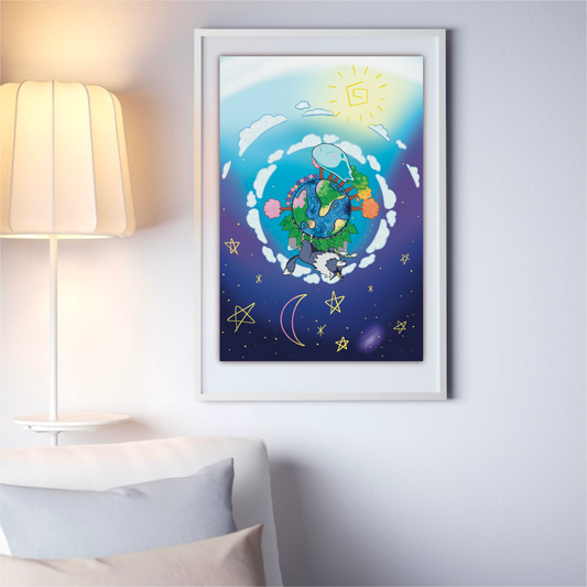 Big Around the World Print